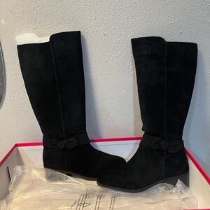 Vince Camuto Black Genuine Suede Leather Boots (size 5 women’s) - New In Box